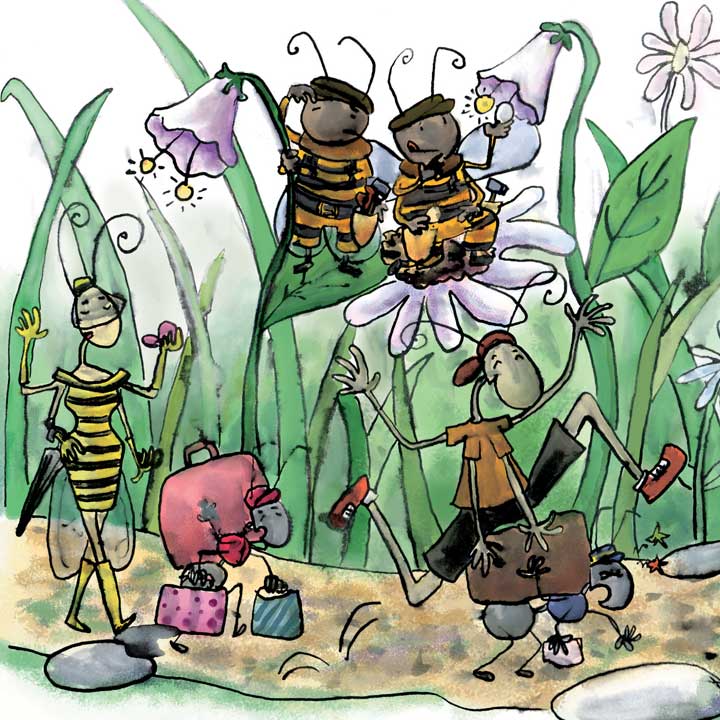 La petite fable du Bourdon - guêpe, abeilles et compagnie